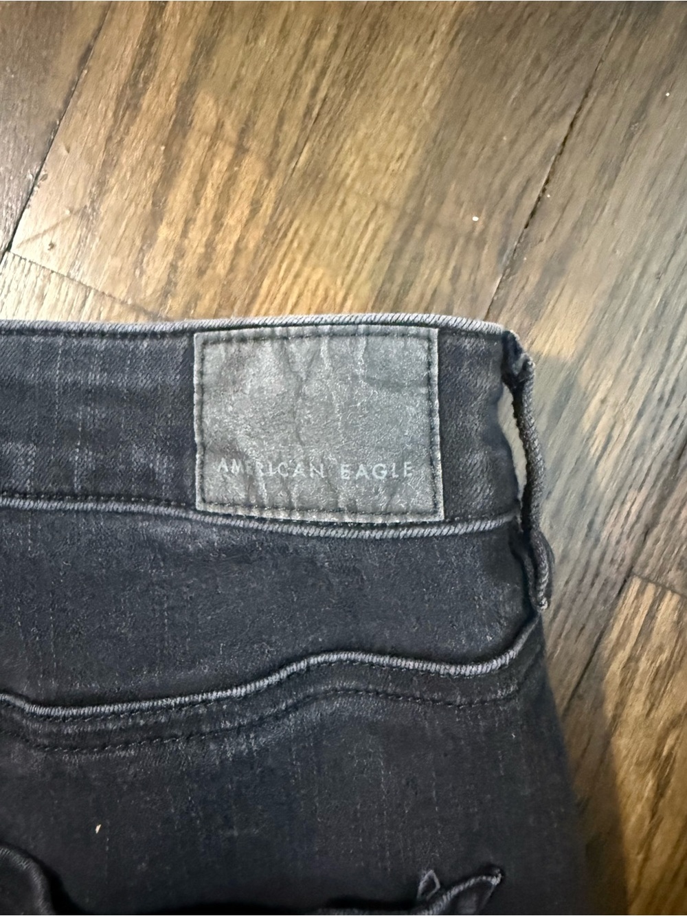 Dark Wash Women's Skinny Jeans - Black American Eagle Jeggings - Picture 3 of 8